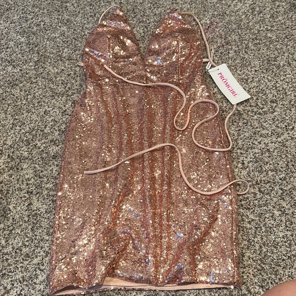 prom girl sequin mini dress